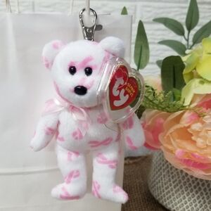Ty Giving Bear Keycharm Clip